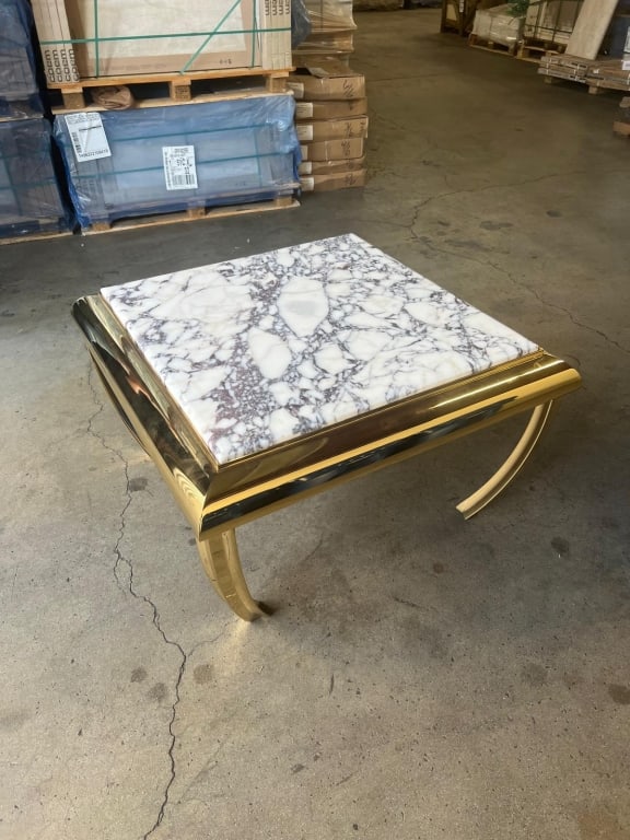 Viola and brass coffee table: Viola and brass coffee table PICK UP LOCATION - WEST LA, LOS ANGELES