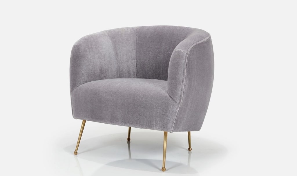 Custom, Barrel-Back Easy Chair - 4