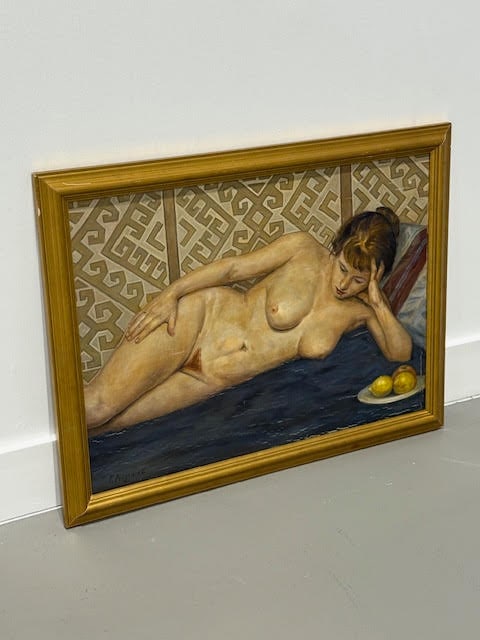 Early Russian Painting: Early Russian Painting, oil on canvas. Signed G.Korzhev ? Very Fine.