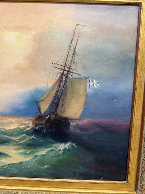 Attributed To: Ivan Aivazovsky Oil/Canvas - 2