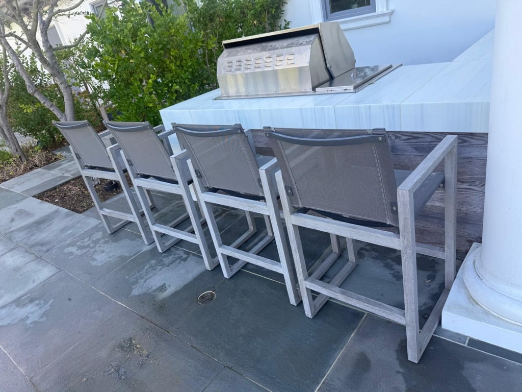 (4) Bar stools restoration hardware (1 of 4)