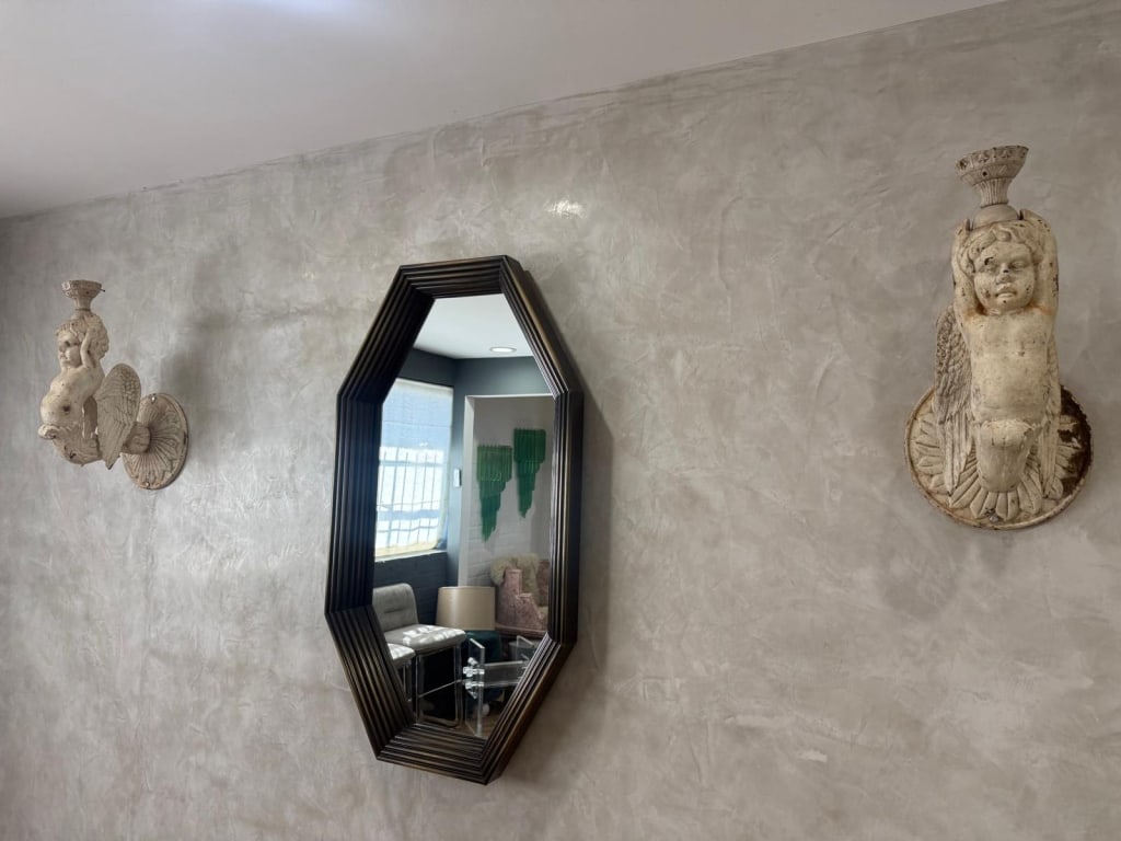 Pair of Antique French Cast iron sconces: Pair of Antique French Cast iron sconces Dimensions: height 22 inches PICK UP LOCATION - WEST LA, LOS ANGELES