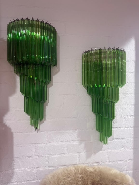 Venini Sconces: Venini Sconces PICK UP LOCATION - WEST LA, LOS ANGELES