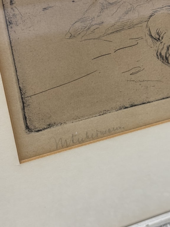 Max Libermann (1847-1935) Signed Etching - 2