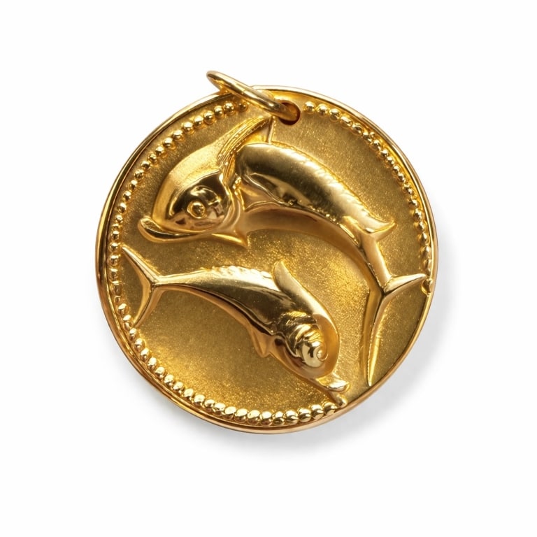 Van Cleef & Arpels Pisces Zodiac Sign Pendant: Van Cleef & Arpels Pisces Zodiac Sign Pendant Only 7.6 Grams, 18K