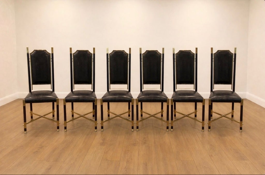 Antonio Pavia Italian high back dining chairs (1 of 3)