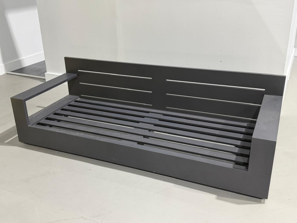 Restoration Hardware Outdoor Sofa: Restoration Hardware Outdoor Sofa Measures: 24 inches high x 84 inches wide x 34 inches deep