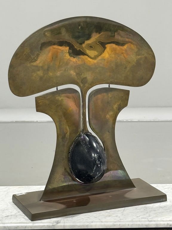 Wayne Trapp: Wayne Trapp Bronze Sculpture. Free Form. Measures 24 inches high x 18 inches wide.