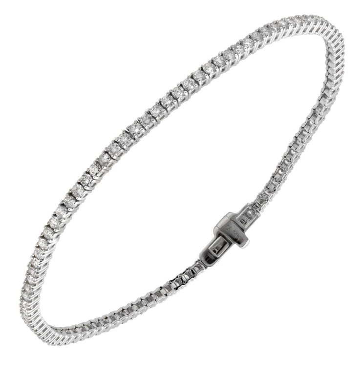 14K White Gold Diamond Bracelet (1 of 3)