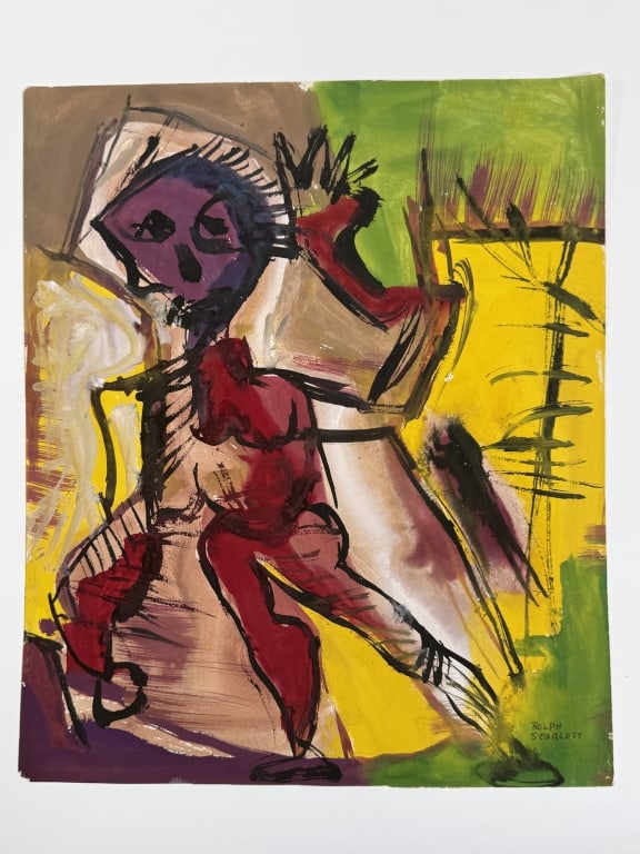 Rolph Scarlett (1889-1984) Gouache/Paper (1 of 3)