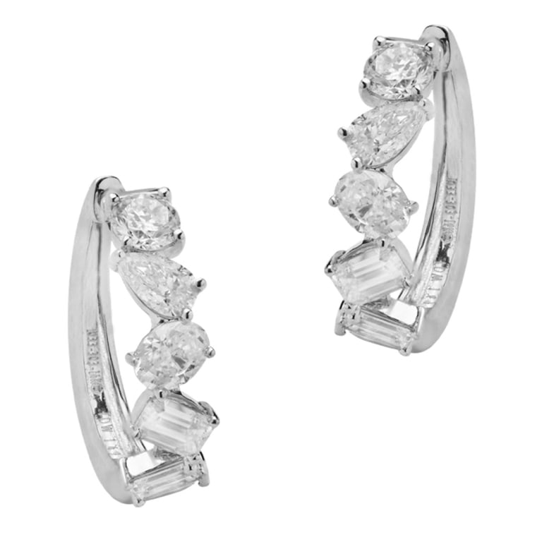 1.49 Carat Mixed Diamond Huggies (1 of 3)