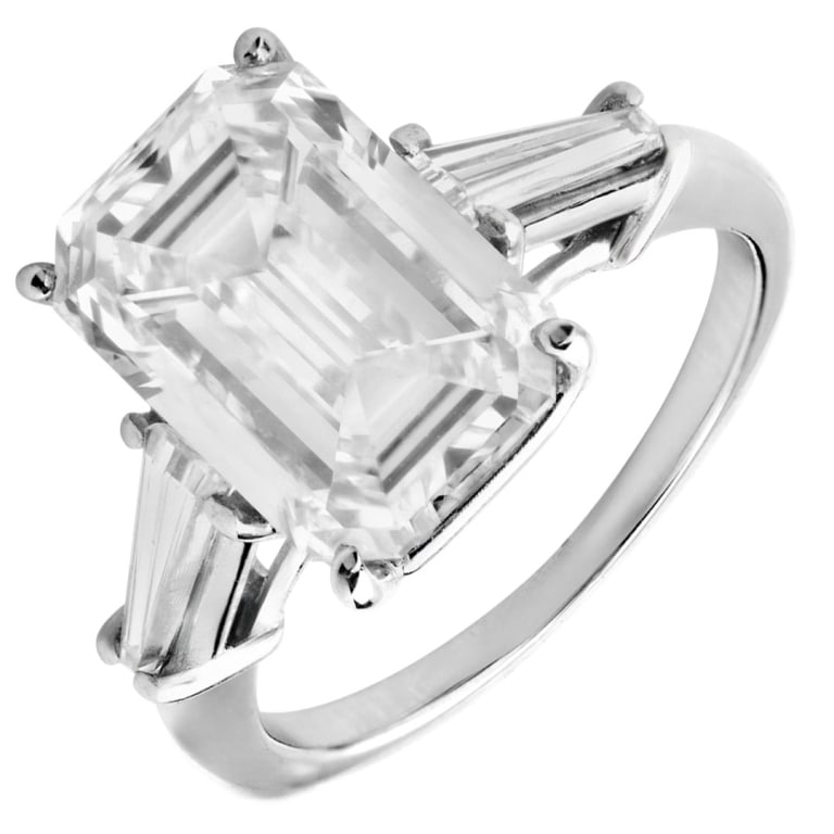 5ct Emerald Cut Diamond Ring (1 of 3)