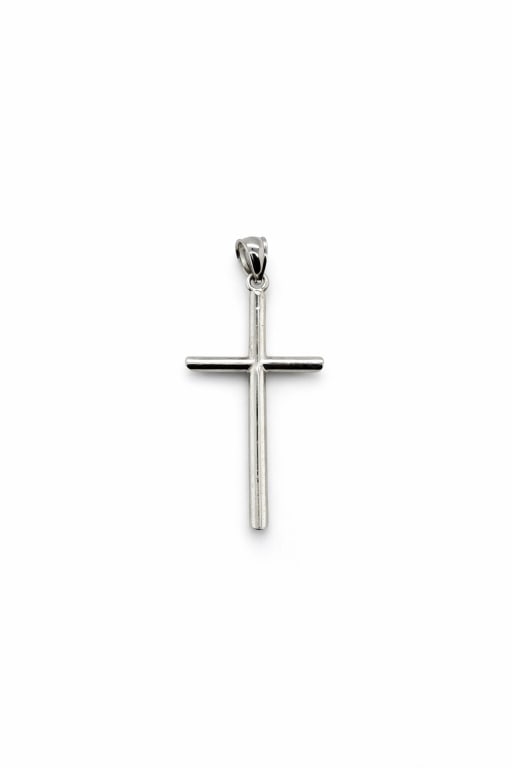 Vintage .925 Sterling Silver Cross Pendant: Vintage .925 sterling silver cross pendant. Stamped '925DZ' on bail. Some surface scratching and signs of wear, otherwise in good condition. Weight 2g