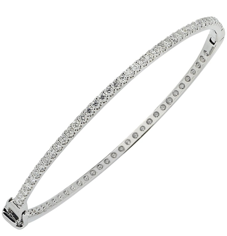 Stunning 14k White Gold Diamond Bracelet (1 of 3)