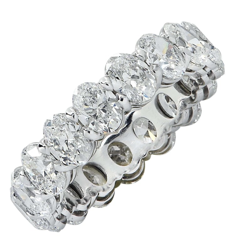 4.39 Ct Platinum Diamond Eternity Band (1 of 3)