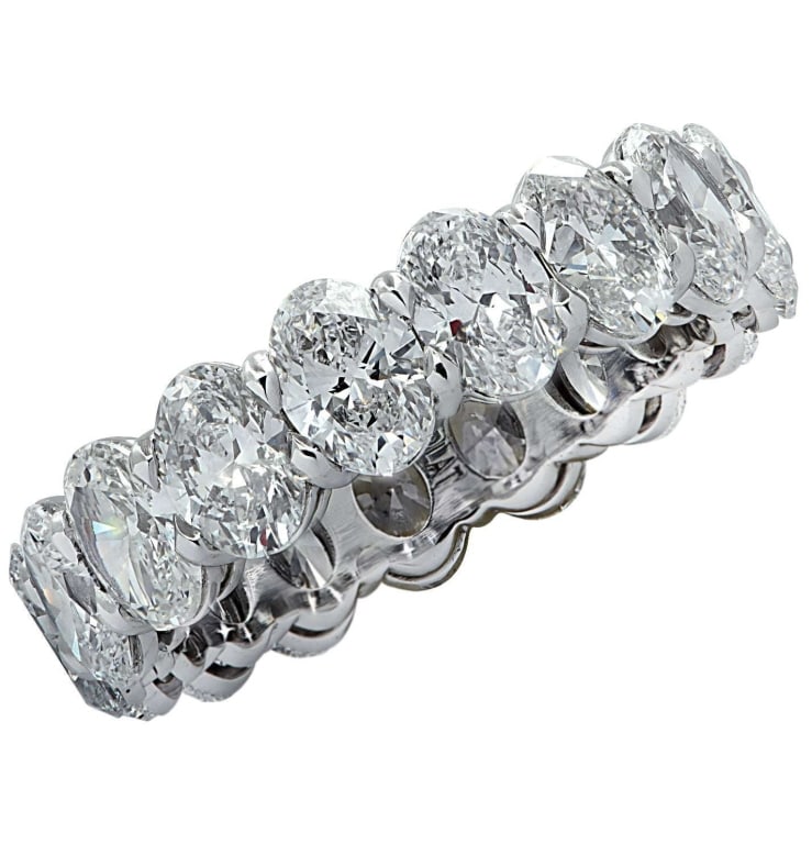 5.32 Carat Oval Cut Diamond Eternity Band (1 of 3)