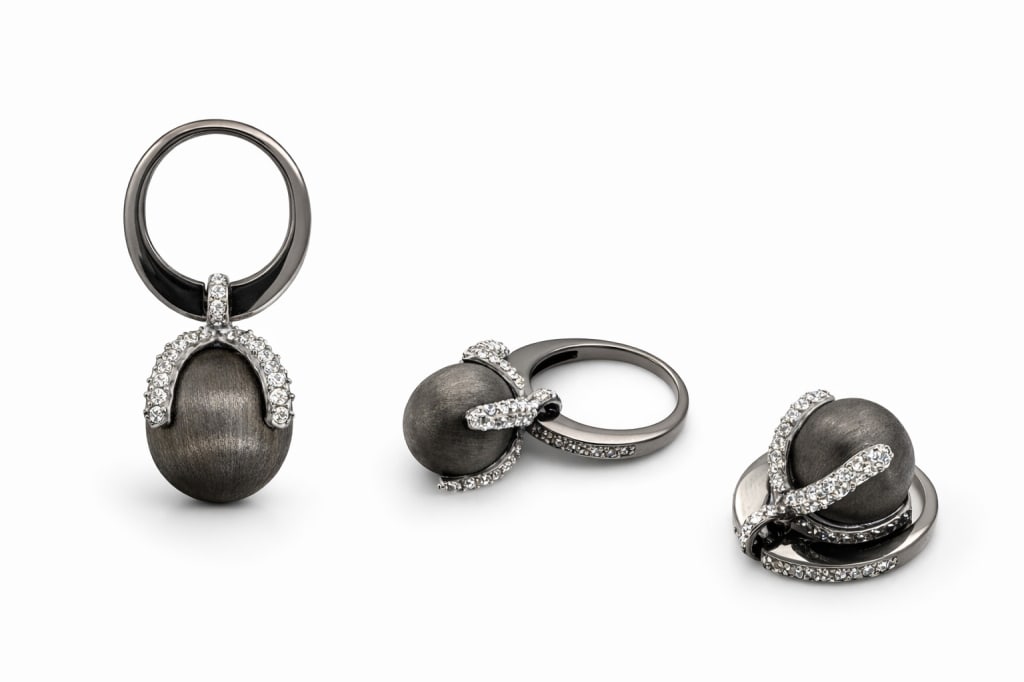 .925 Sterling Silver CZ Orb Pendant (1 of 2)