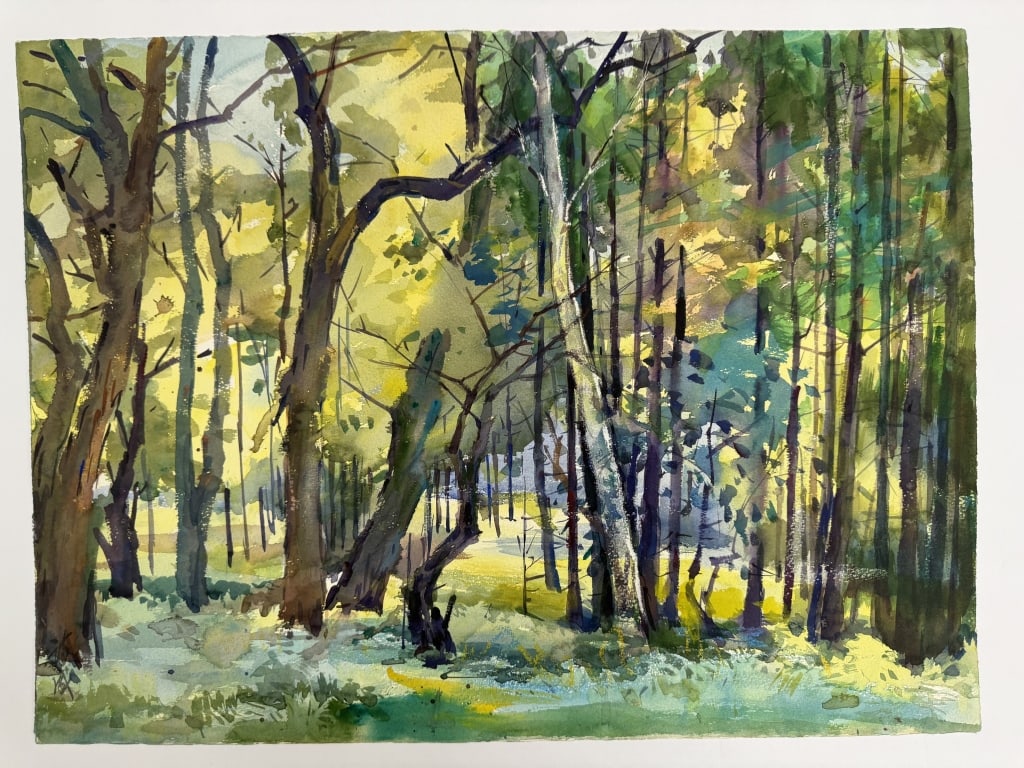 (Asian) Artist Unknown Watercolor/Paper (1 of 4)