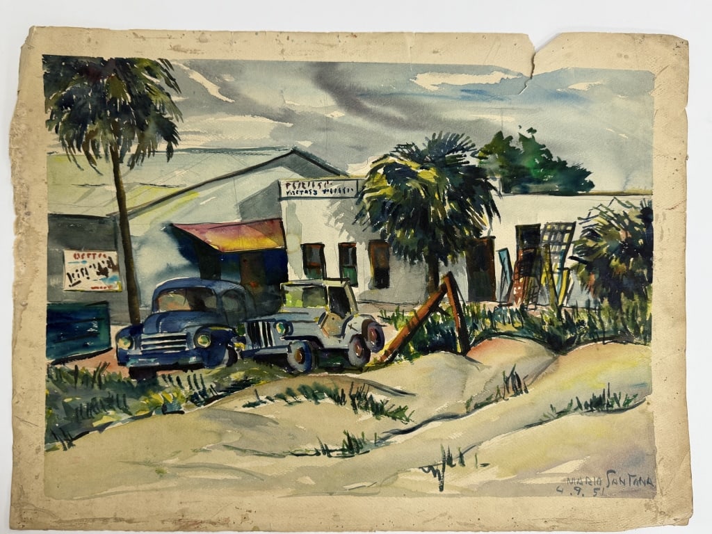 Mario Santana Watercolor/Paper (1 of 4)