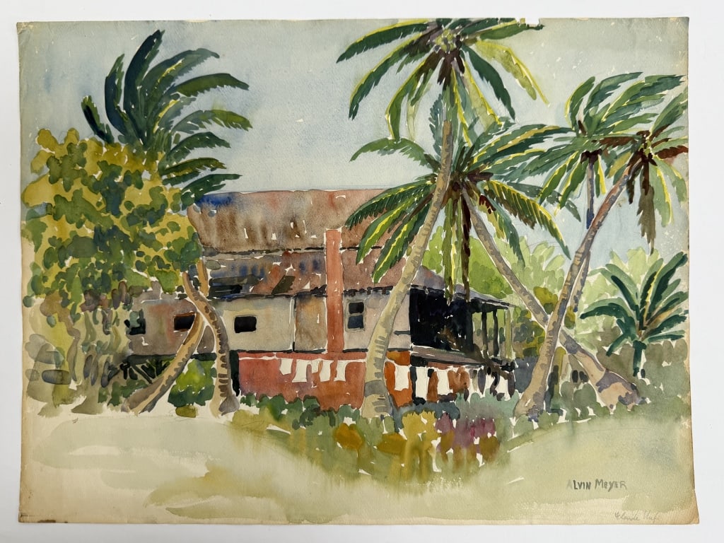 Alvin Meyer (1892-1976) Watercolor/Paper (1 of 2)