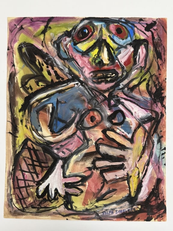 Rolph Scarlett (1889-1984) Gouache/Paper (1 of 3)