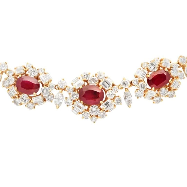 Ruby and Diamond Necklace - 3