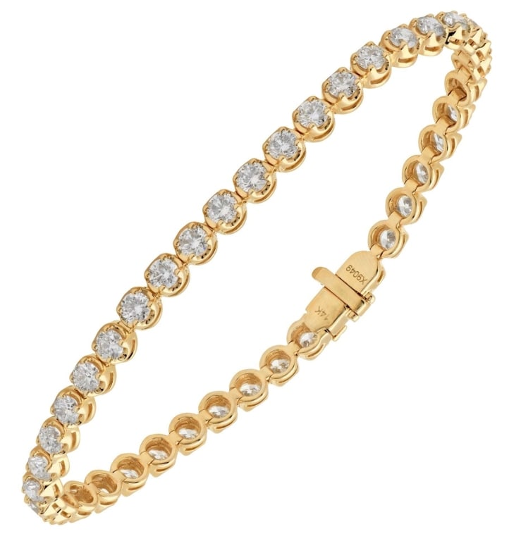 14K Yellow Gold Diamond Bracelet (1 of 2)
