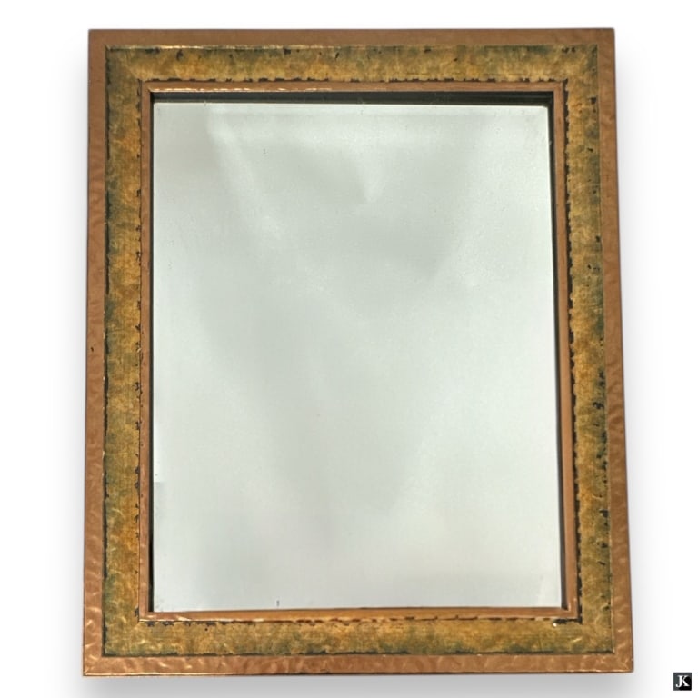 Vintage Decorative Framed Mirror: Decorative Framed Mirror. Unmarked. Good condition. Measures 34" x 27-3/4". 29652 15A