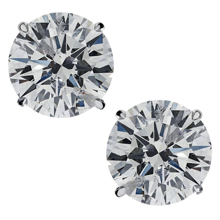 GIA Certified 3.75 Carat Diamond Stud Earrings: GIA Certified 3.75 Carat Diamond Stud Earrings – SKU V43384-1 SKU: 43384-1 An enduring symbol of elegance and simplicity, these GIA Certified Diamond Stud Earrings epitomize timeless sophistication.