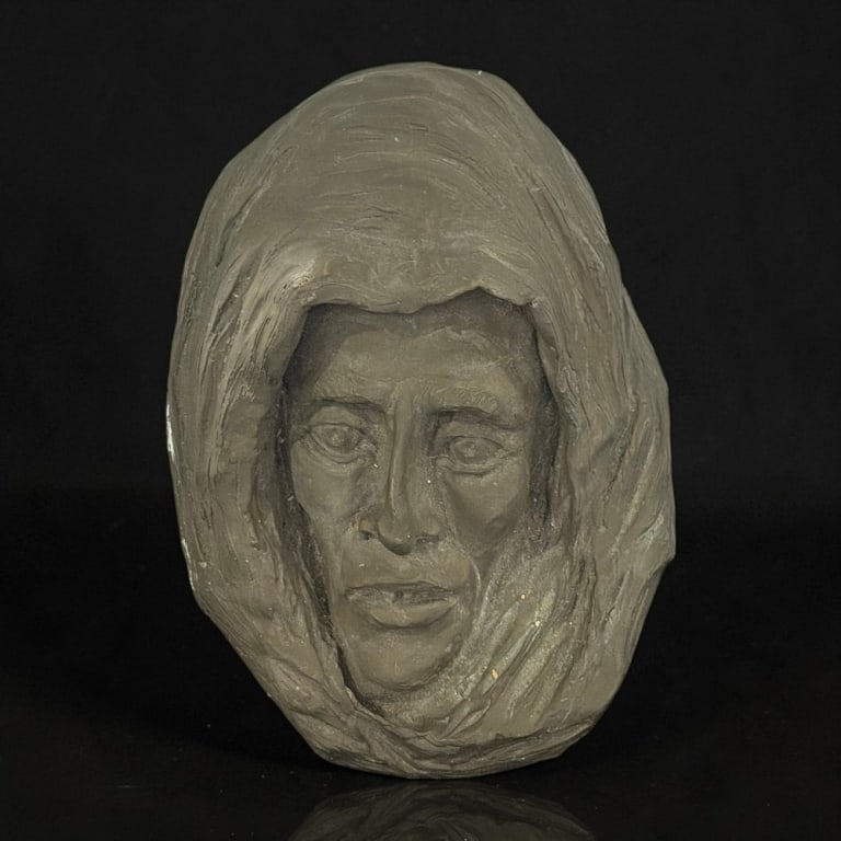 James Meade, Bronze Face Circa 1970s: James Meade, Bronze Face Circa 1970s. Measures 11 inches high.
