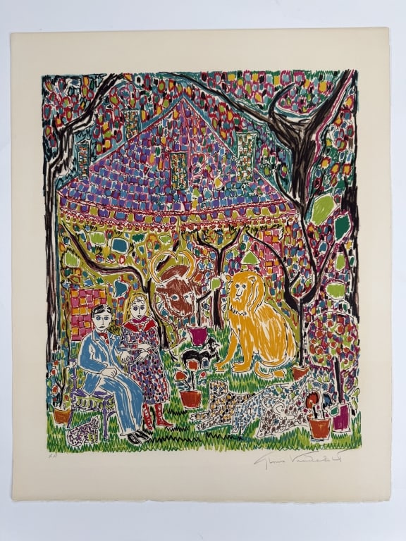 Gloria Vanderbilt (1924-2019) AP Signed Lithograph (1 of 5)