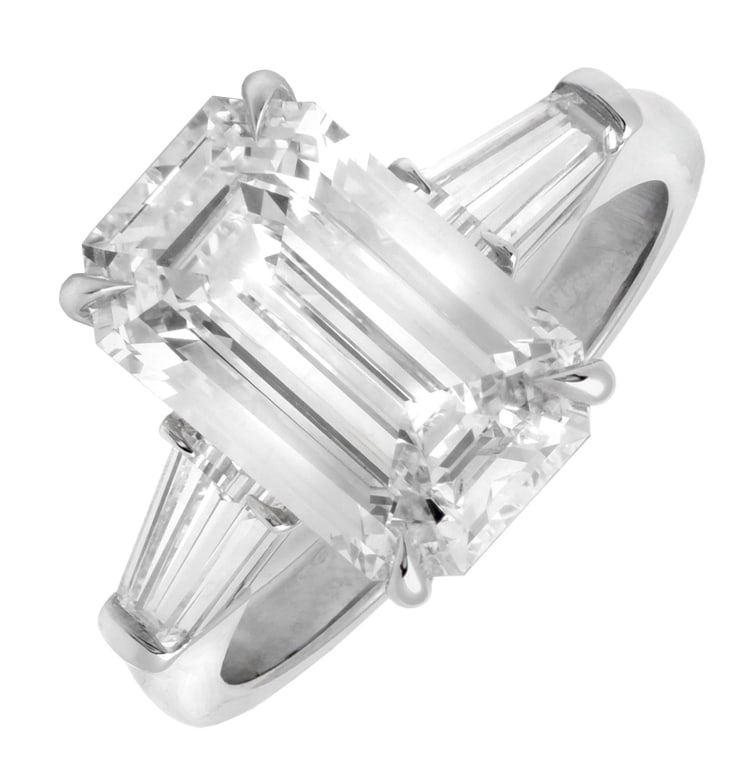 4.09ct Platinum Engagement Ring (1 of 3)