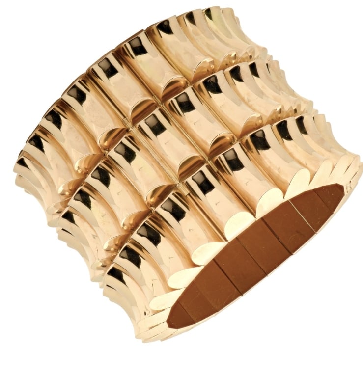 Exquisite 18K Yellow Gold Bracelet: Exquisite 18K Yellow Gold Bracelet – 217g Statement Piece by Vivid Diamonds - V48283 SKU: 48283 Discover the epitome of luxury with our stunning Gold Bracelet in 18K Yellow Gold – V48283. This