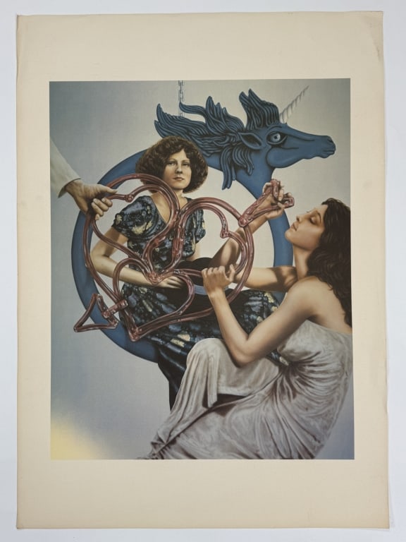 After: Robert Anderson (1945-2010) Print: After: Robert Anderson, American (1945-2010) print "Blue Pegasus". Unsigned and unnumbered. Some scuffs and creases along the edges of the work, otherwise in good condition. Measures 28" x 20" 1A