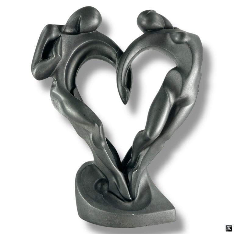 Alexander Danel Composite Sculpture "Soulmates": Alexander Danel Composite Sculpture "Soulmates" by Austin Productions. Signed. Good condition with a few tiny flakes to finish. Measures 16-1/2" H x 14" W. 32946 1A