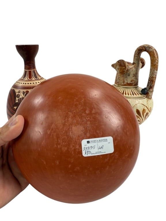 3 Pottery Decorative Objects - 2