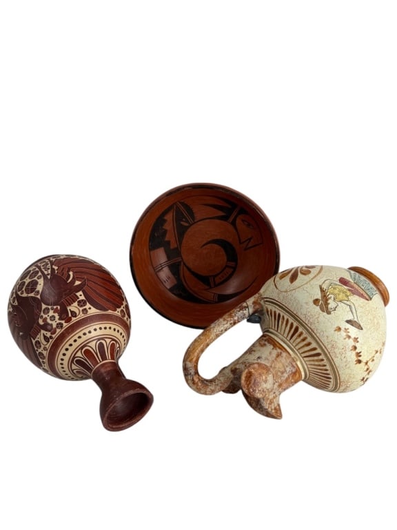 3 Pottery Decorative Objects - 4