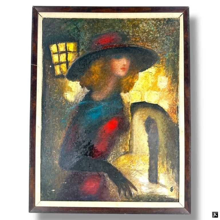 Oleg Silyanon Russian Oil on Canvas: Oleg Silyanon (20th c.) Russian Painting. Oil on canvas. Signed lower right, and signed and dated 1993 verso. Minor wear along the edges of the work, otherwise in good condition. Frame measures 35