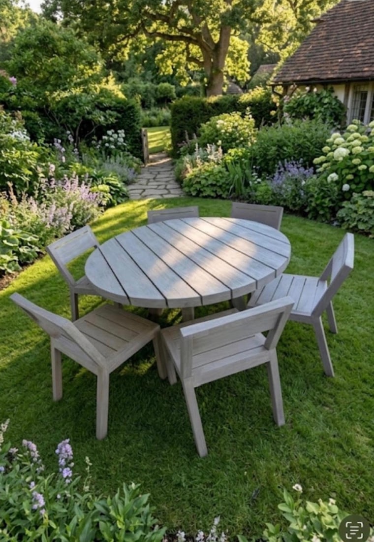 Restoration Hardware Teak Patio Set Dining Set (1 of 1)