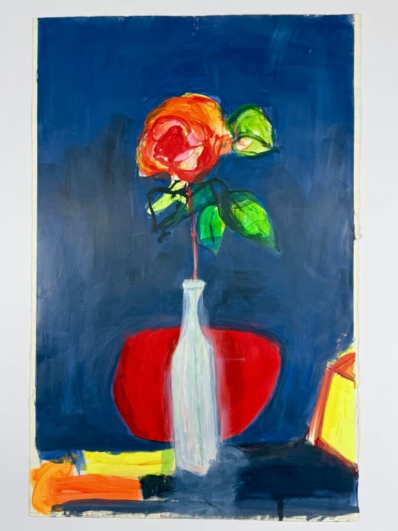 Artist Unknown Acrylic/Paper Still Life (1 of 4)