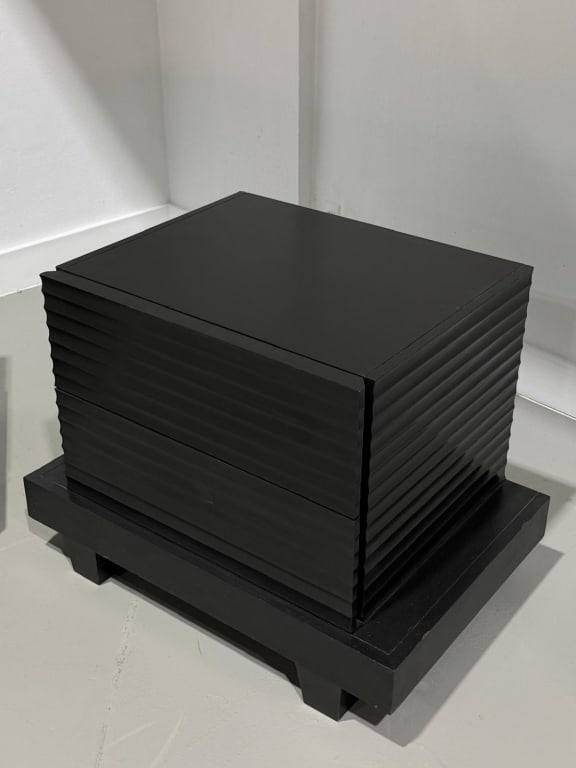 2 solid nightstands possibly restoration hardware - 4