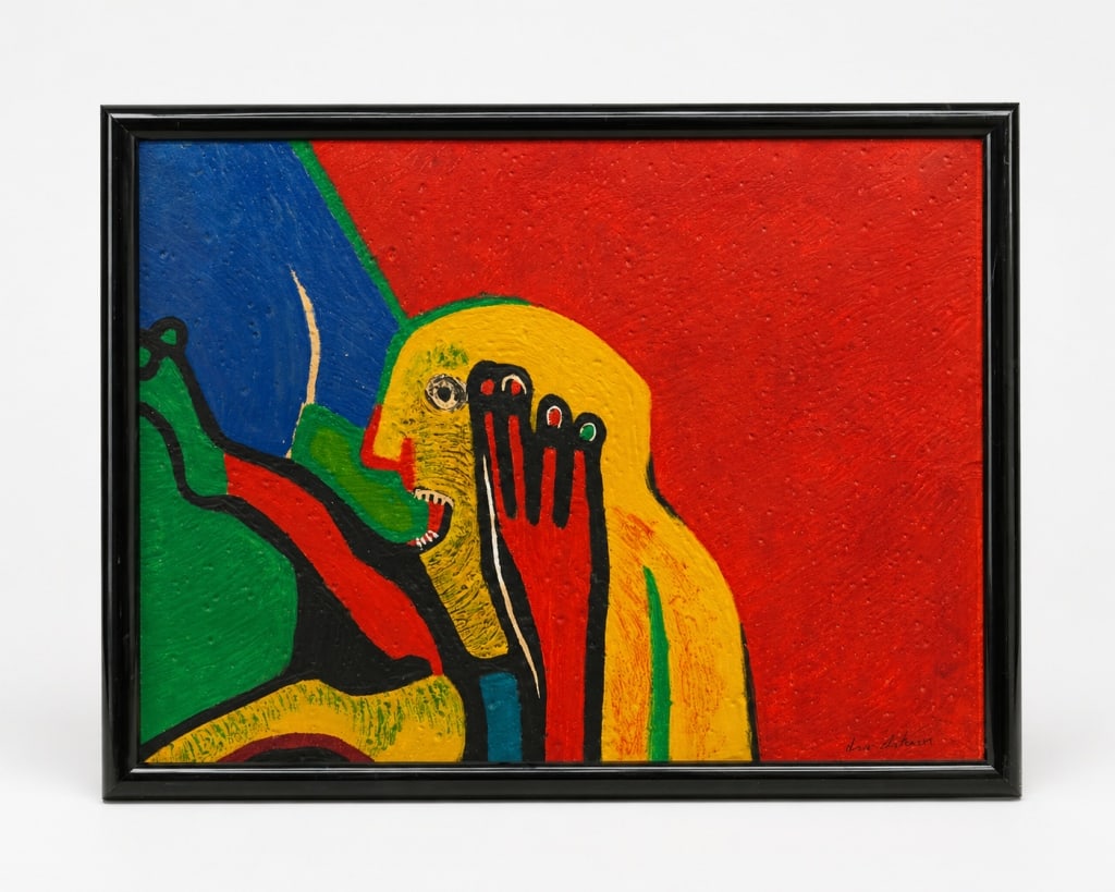 Bengt Lindström (SWEDISH, 1925–2008) oil on canvas: Bengt Lindström (SWEDISH, 1925–2008) oil on canvas, very large, signed lower right. Artwork measures: 45 H x 59 inches wide. Total framed measures: 49 H x 63 inches wide