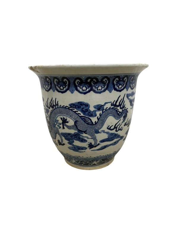 Vintage Chinese Dragon Porcelain Pot (1 of 6)