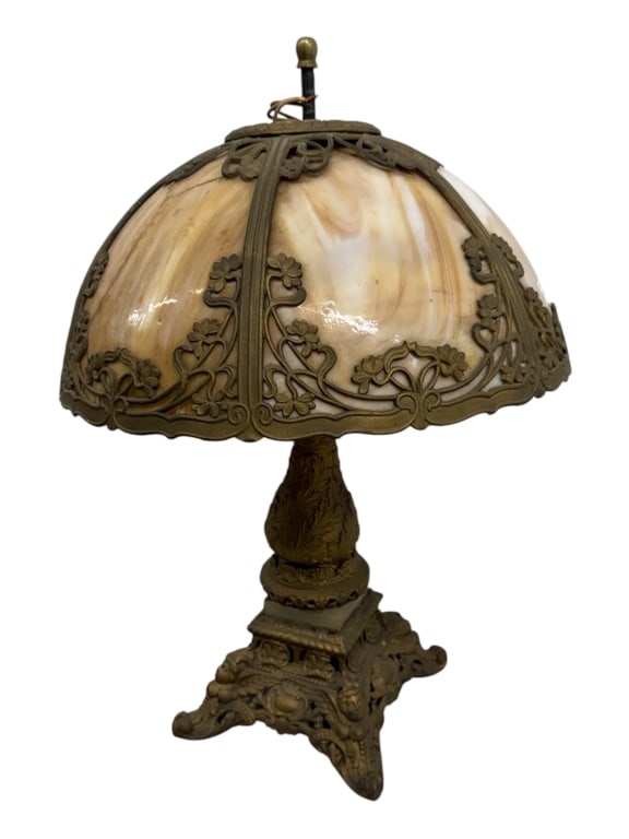 Vintage 20th c. Art Deco Filigree Angel Table Lamp (1 of 5)