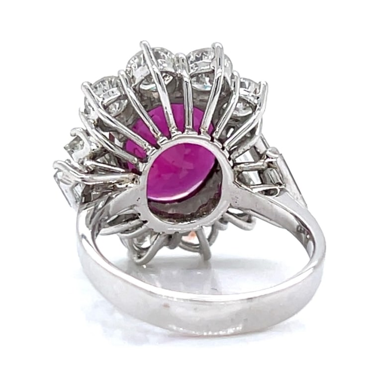 1960’s 18K Gold Certified Ruby & Diamond Ring - 3