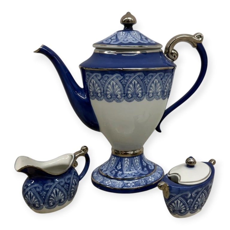 3 Piece Bombay Porcelain Tea Set (1 of 4)