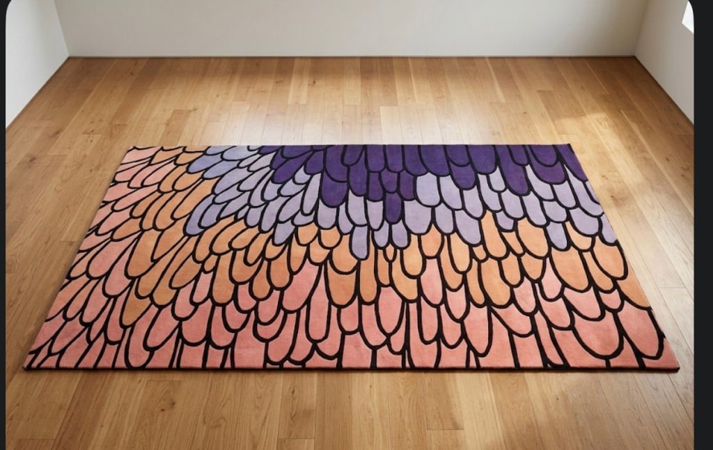 Kelly wearstler style rug pure New Zealand wool: Kelly wearstler style rug pure New Zealand wool Measure: 20 ft x 12 ft Pick up location: Los Angeles, CA 90064
