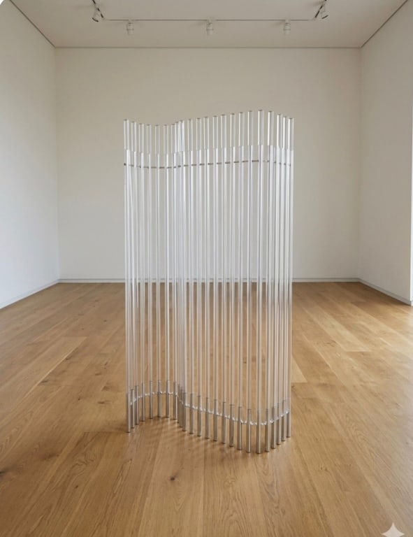 Charles Hollis Jones Aluminum and Lucite screen: Charles Hollis Jones Aluminum and Lucite / room divider / screen Pick up location: Los Angeles, CA 90064