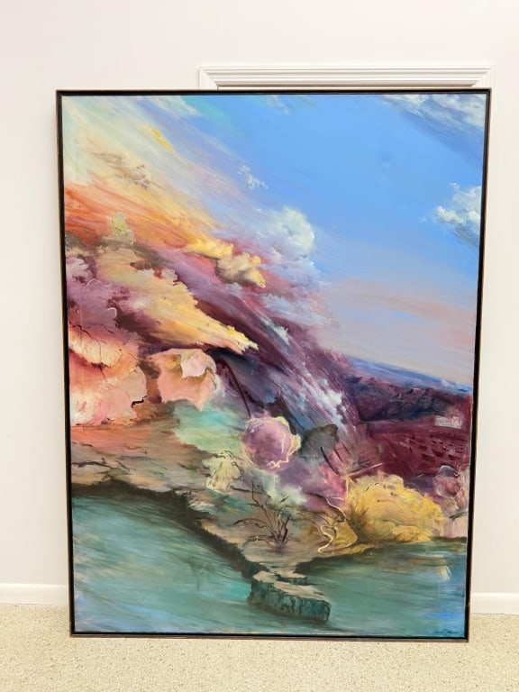 (Alberto Blanco) Oil on Canvas Landscape Painting (1 of 7)