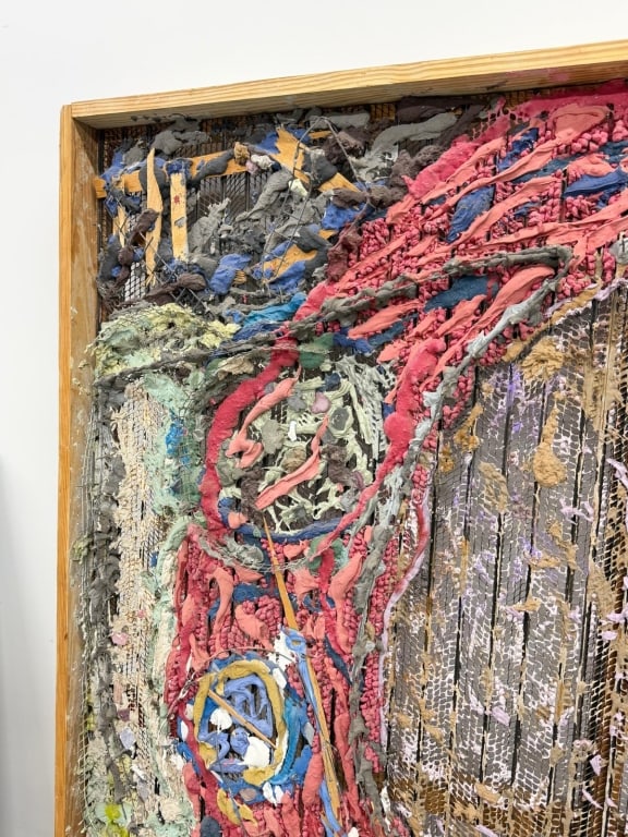 Large-scale mixed media abstract assemblage - 3